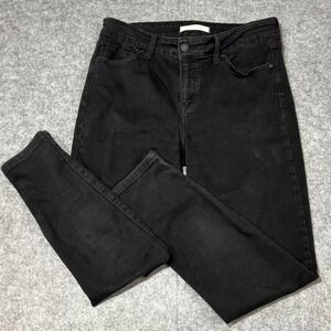 Eunina Jude Mid Rise Skinny Ankle Jeans Black Size 11 Style 9329‎